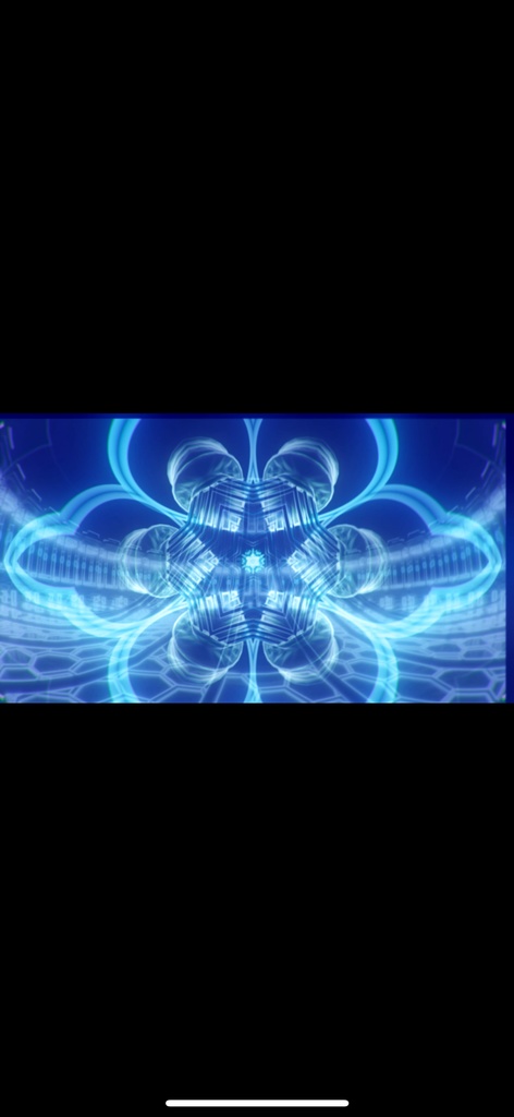 Blue Cyber Geometry Bloom – サイバー抽象VJループ（HD / シームレス）