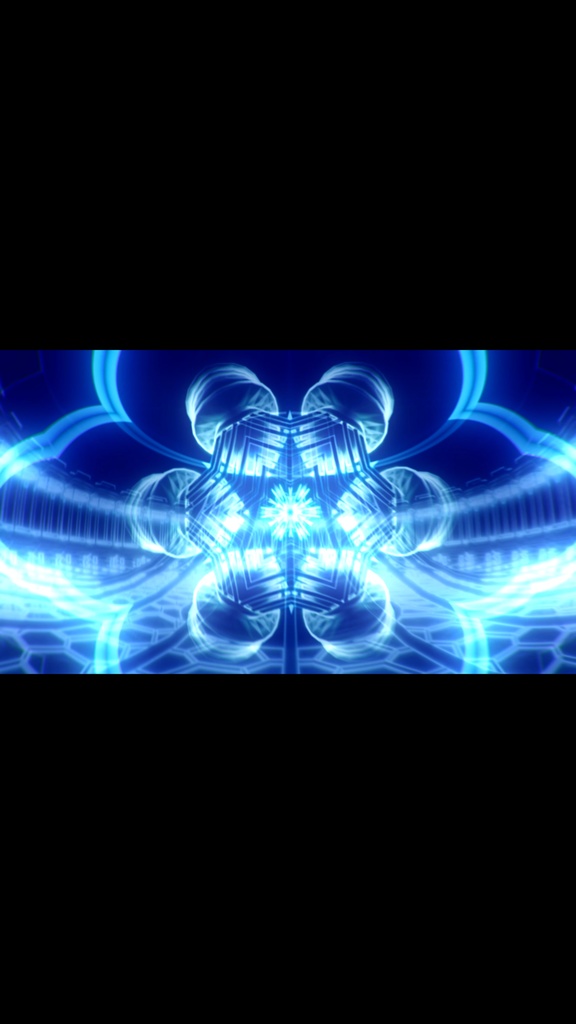 Blue Cyber Geometry Bloom – サイバー抽象VJループ(HD / シームレス)