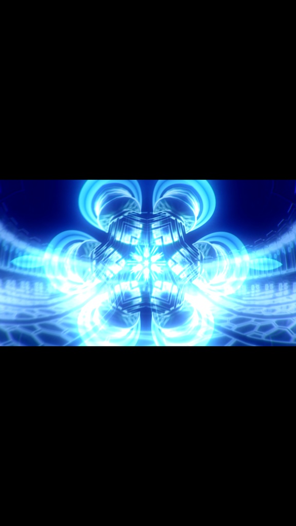 Blue Cyber Geometry Bloom – サイバー抽象VJループ(HD / シームレス)