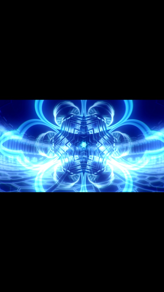 Blue Cyber Geometry Bloom – サイバー抽象VJループ（HD / シームレス）