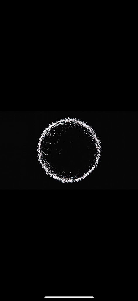 モノクロ 円環コア 抽象テクノ VJループ(HD・シームレス)