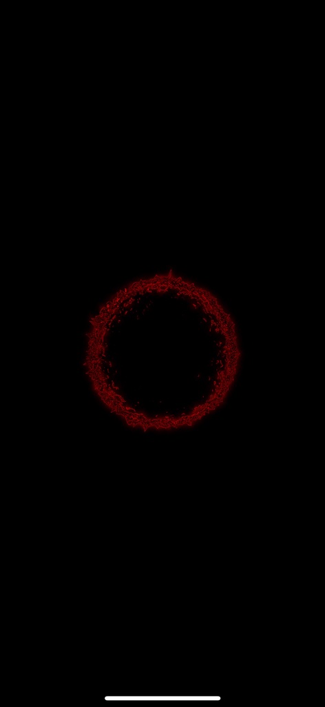 レッド 円環コア 抽象テクノ VJループ(HD・シームレス)