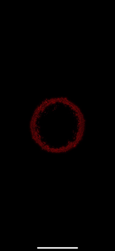 レッド 円環コア 抽象テクノ VJループ(HD・シームレス)