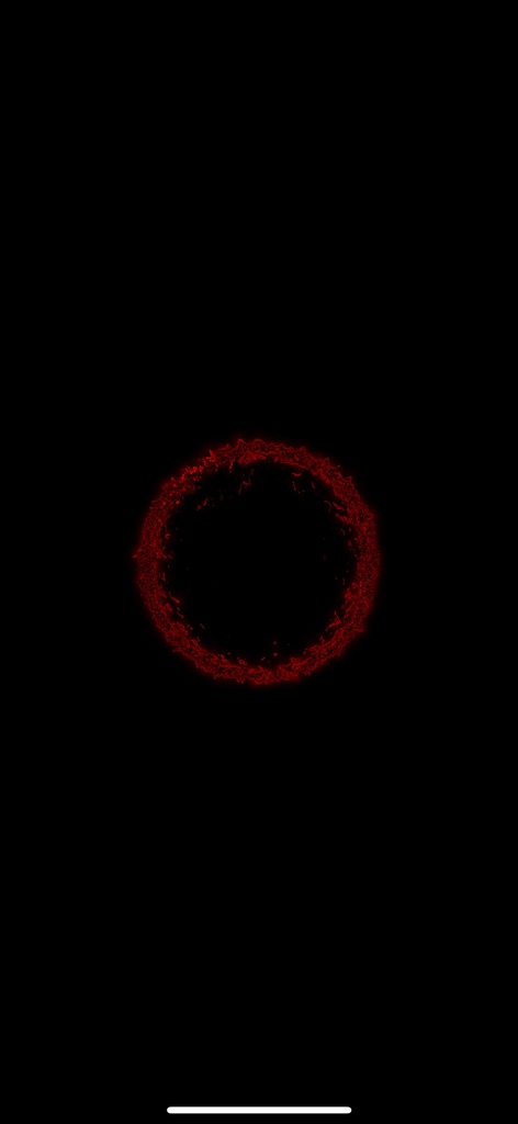 レッド 円環コア 抽象テクノ VJループ(HD・シームレス)