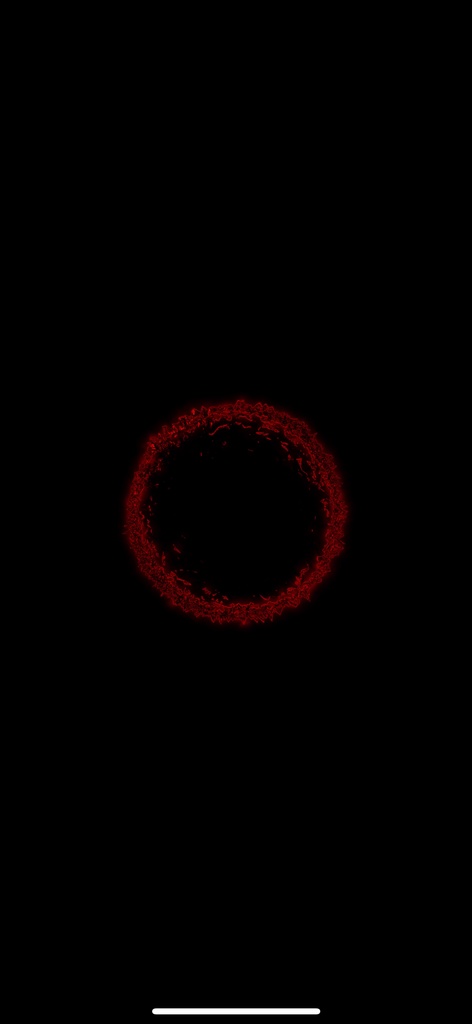 レッド 円環コア 抽象テクノ VJループ(HD・シームレス)