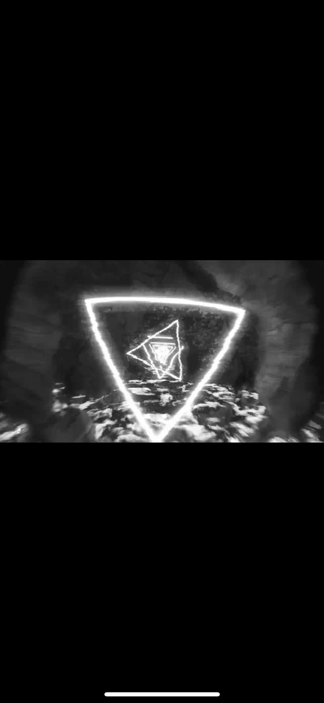 Infinite Drive｜モノクロ抽象トンネル HD VJループ（シームレス）