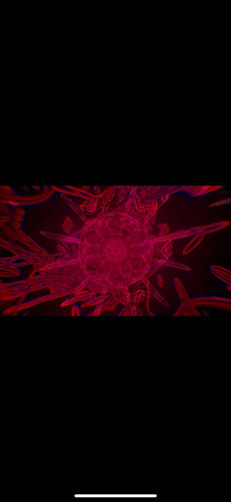 red ジオメトリ エネルギーコア|シームレス 抽象テクノ VJ ループ(HD)