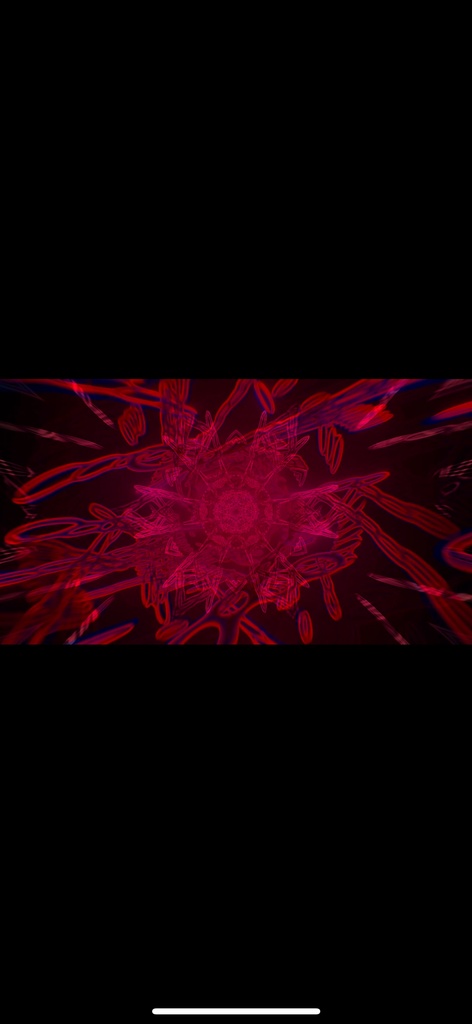 red ジオメトリ エネルギーコア|シームレス 抽象テクノ VJ ループ(HD)
