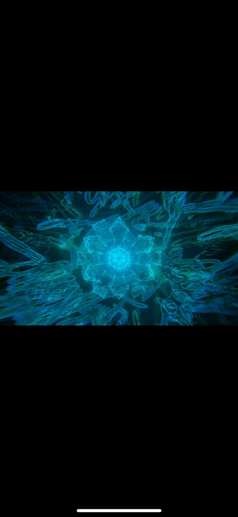 青 ジオメトリ エネルギーコア|シームレス 抽象テクノ VJ ループ(HD)