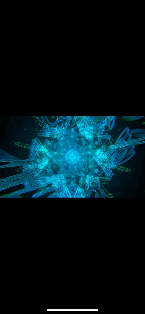 青 ジオメトリ エネルギーコア|シームレス 抽象テクノ VJ ループ(HD)