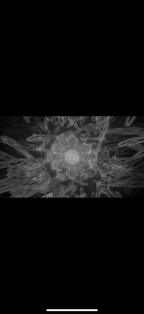 モノクロ ジオメトリ エネルギーコア|シームレス 抽象テクノ VJ ループ(HD)
