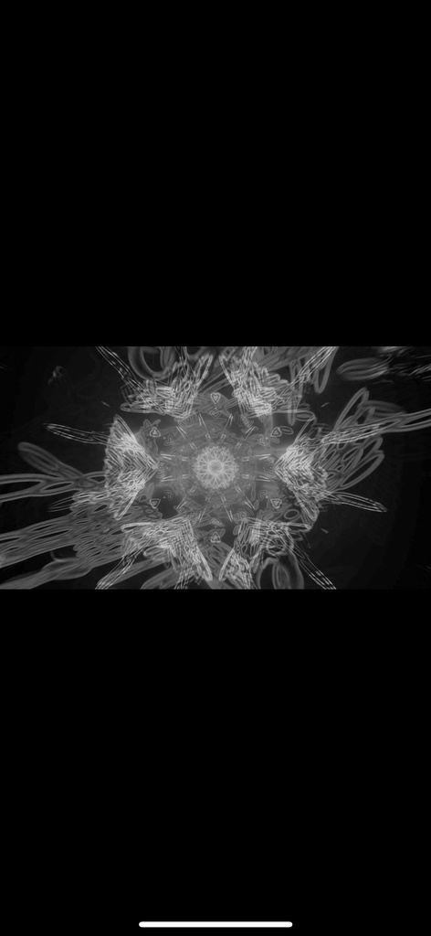 モノクロ ジオメトリ エネルギーコア|シームレス 抽象テクノ VJ ループ(HD)