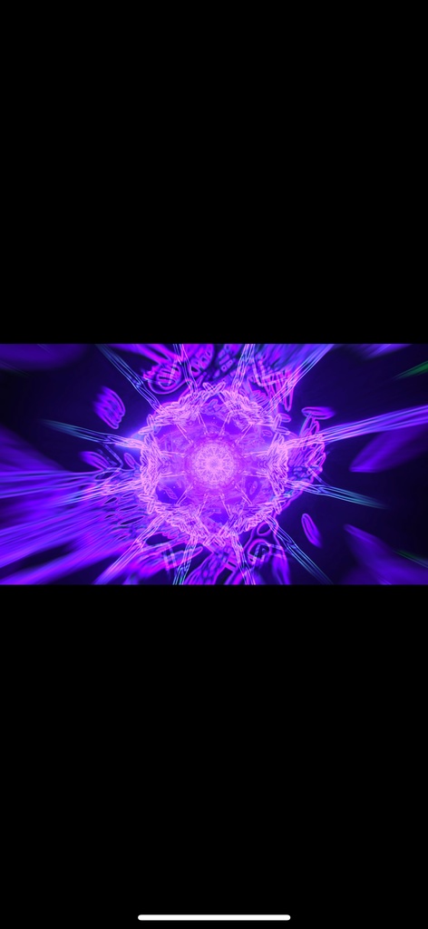 紫 ジオメトリ エネルギーコア|シームレス 抽象テクノ VJ ループ(HD)