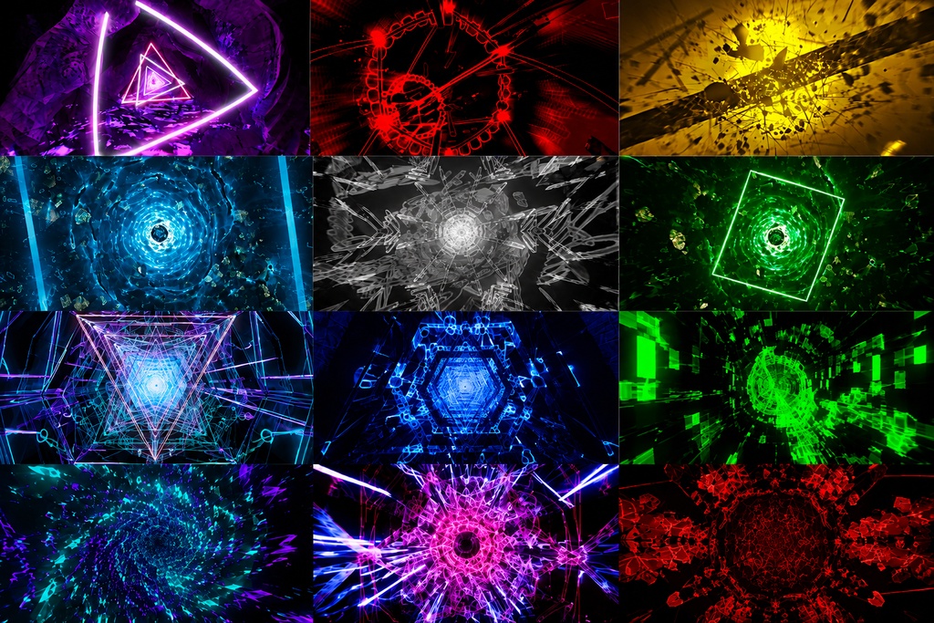 Tunnel / Infinite Drive VJ Loop Pack Vol.1(シームレス・HD)