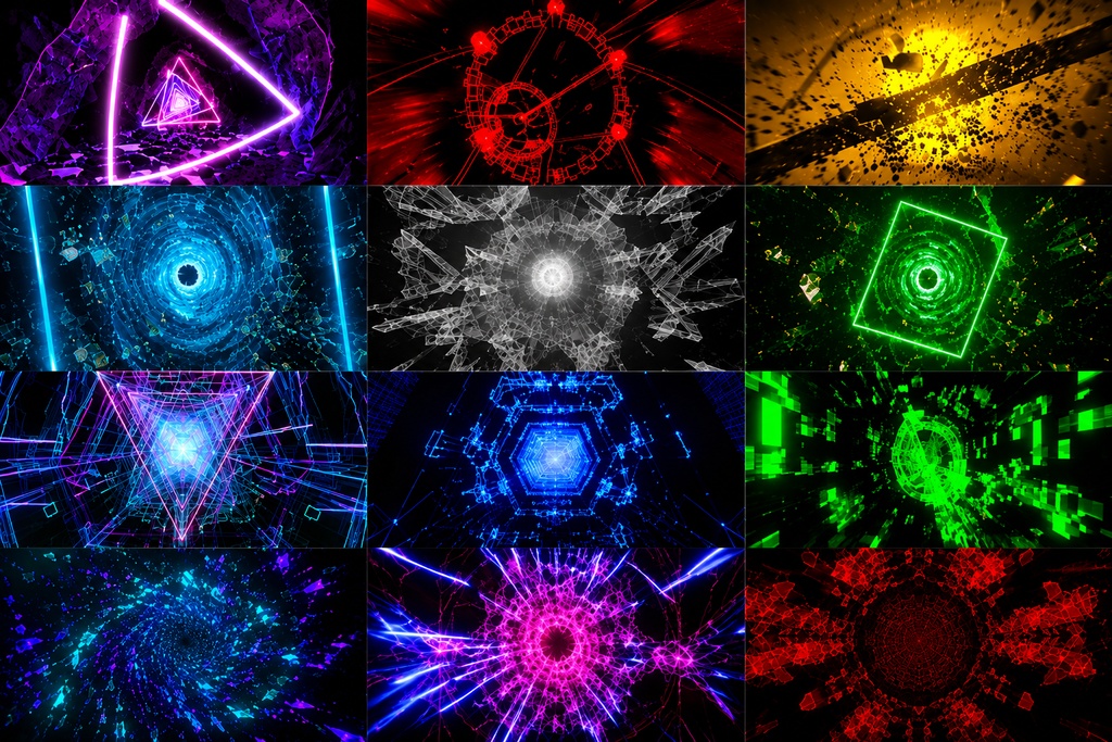 Tunnel / Infinite Drive VJ Loop Pack Vol.1(シームレス・HD)