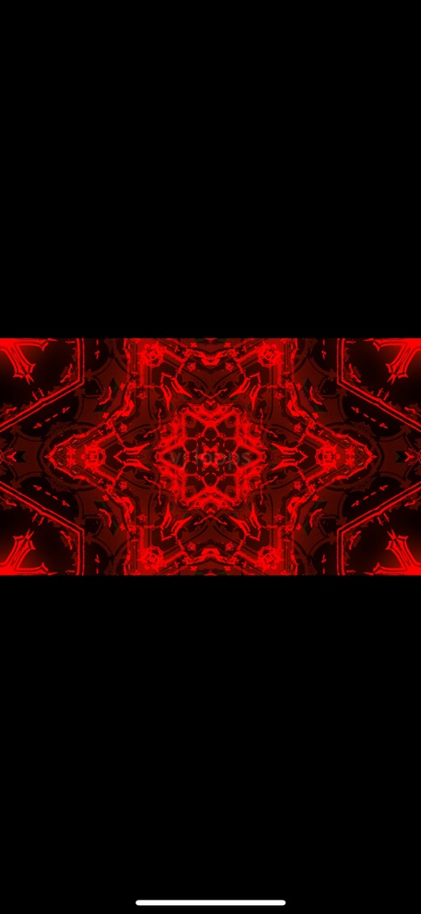 Red Cyber Fracture Kaleidoscope｜抽象幾何学 HD シームレス VJループ