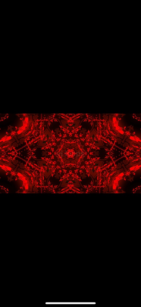 Red Cyber Fracture Kaleidoscope|抽象幾何学 HD シームレス VJループ