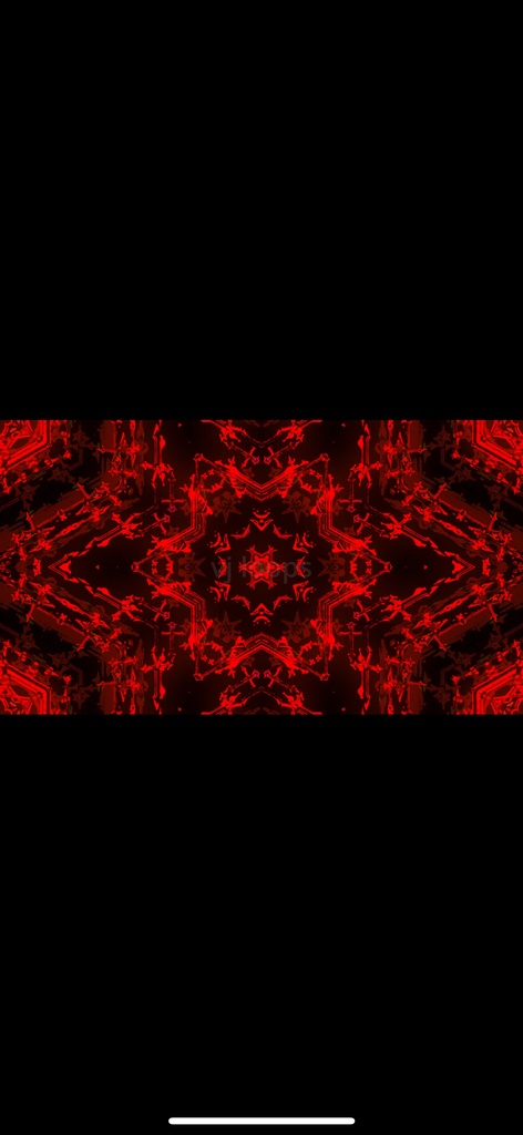 Red Cyber Fracture Kaleidoscope|抽象幾何学 HD シームレス VJループ