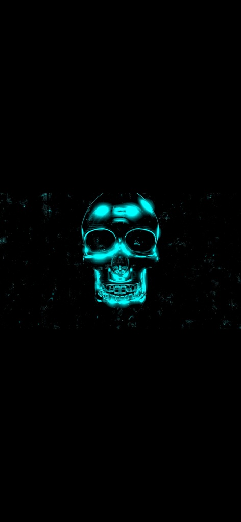 Cyan Cyber Skull Core シアン・サイバー・スカル・エネルギーコア VJループ（HD・シームレス）