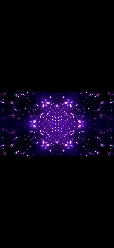 Abstract Neon Particle Flow Symmetry – シームレス VJループ