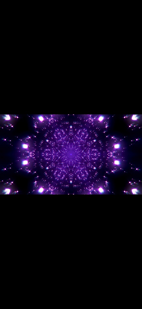 Abstract Neon Particle Flow Symmetry – シームレス VJループ