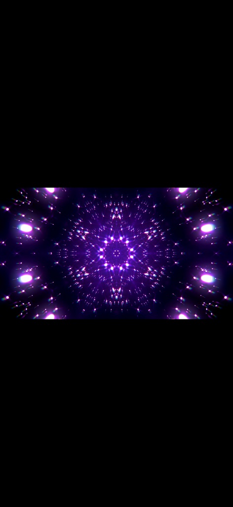 Abstract Neon Particle Flow Symmetry – シームレス VJループ