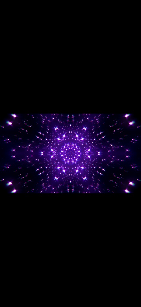 Abstract Neon Particle Flow Symmetry – シームレス VJループ