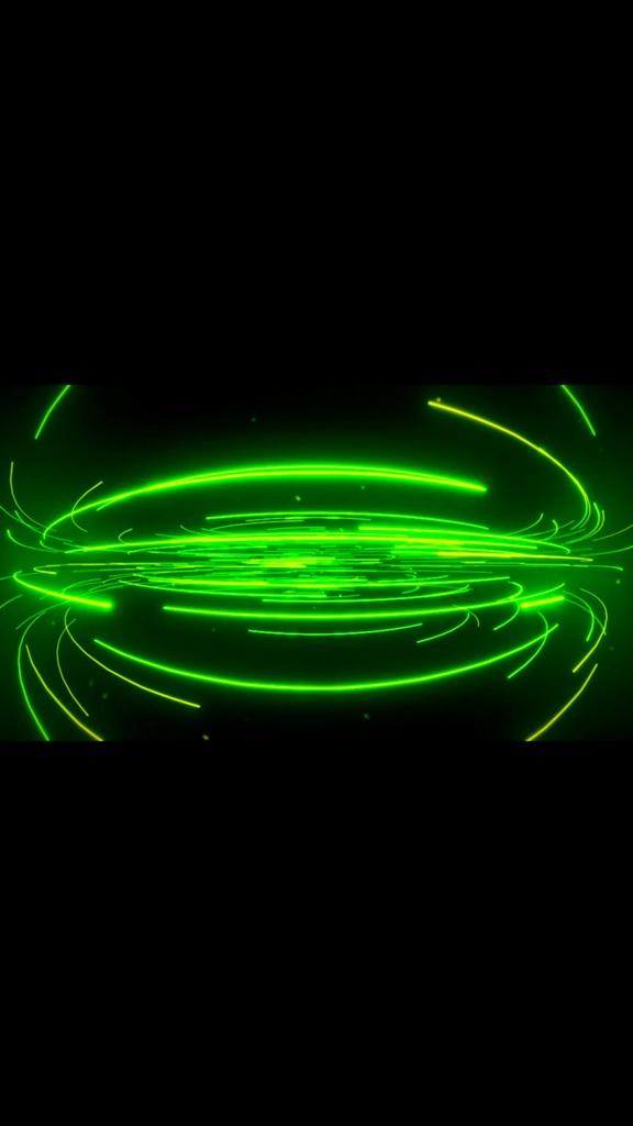 Neon Energy Rings Flow – グリーンエネルギーリング VJループ(HD)