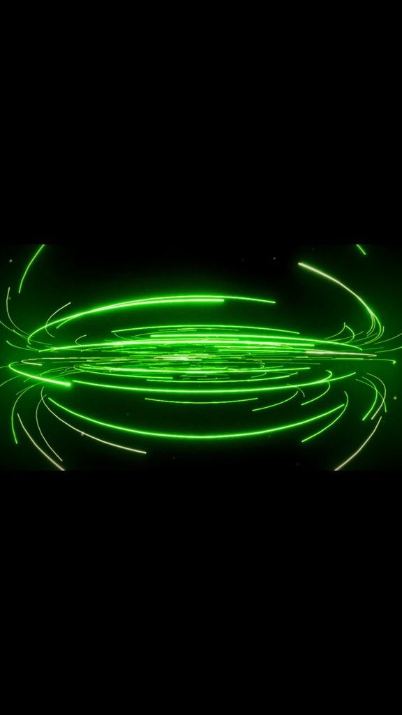 Neon Energy Rings Flow – グリーンエネルギーリング VJループ(HD)