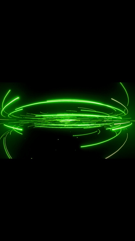 Neon Energy Rings Flow – グリーンエネルギーリング VJループ(HD)