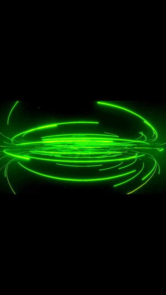 Neon Energy Rings Flow – グリーンエネルギーリング VJループ(HD)