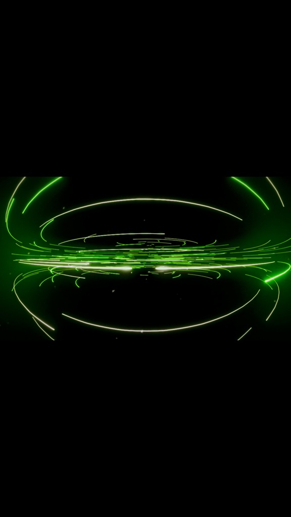 Neon Energy Rings Flow – グリーンエネルギーリング VJループ(HD)