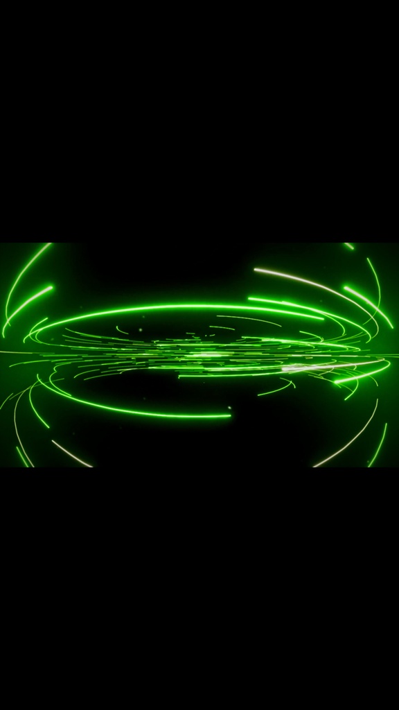 Neon Energy Rings Flow – グリーンエネルギーリング VJループ（HD）