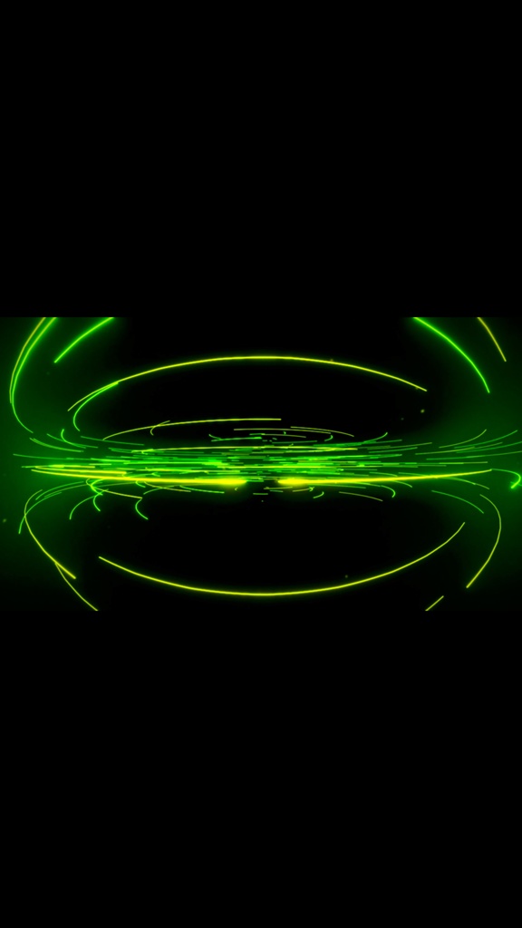 Neon Energy Rings Flow – グリーンエネルギーリング VJループ(HD)