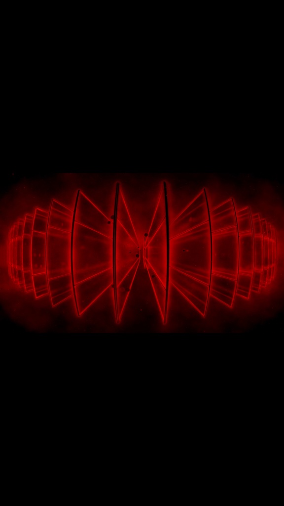 Cyber Light Fan Core – Red Futuristic VJ Loop
