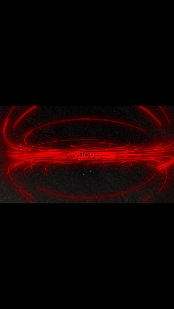 Red Energy Rings Flow – 赤いエネルギーリング VJループ（4K）