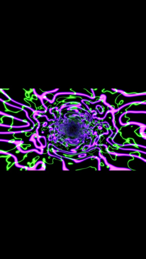 Psychedelic Warp Tunnel Abstract Techno Seamless VJ Loop