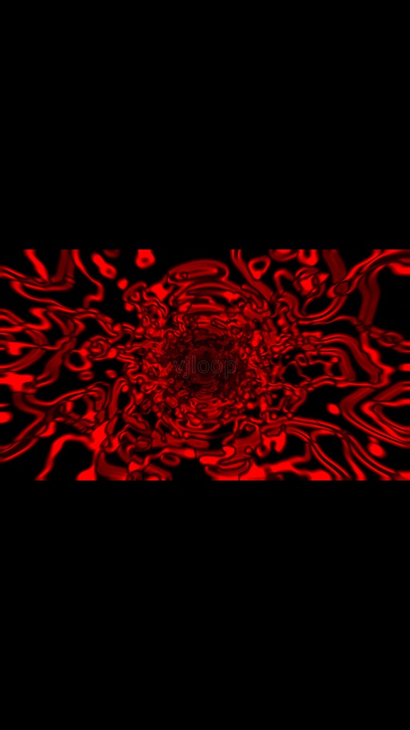 Rotating Red Psychedelic Warp Tunnel Abstract Techno Seamless VJ Loop