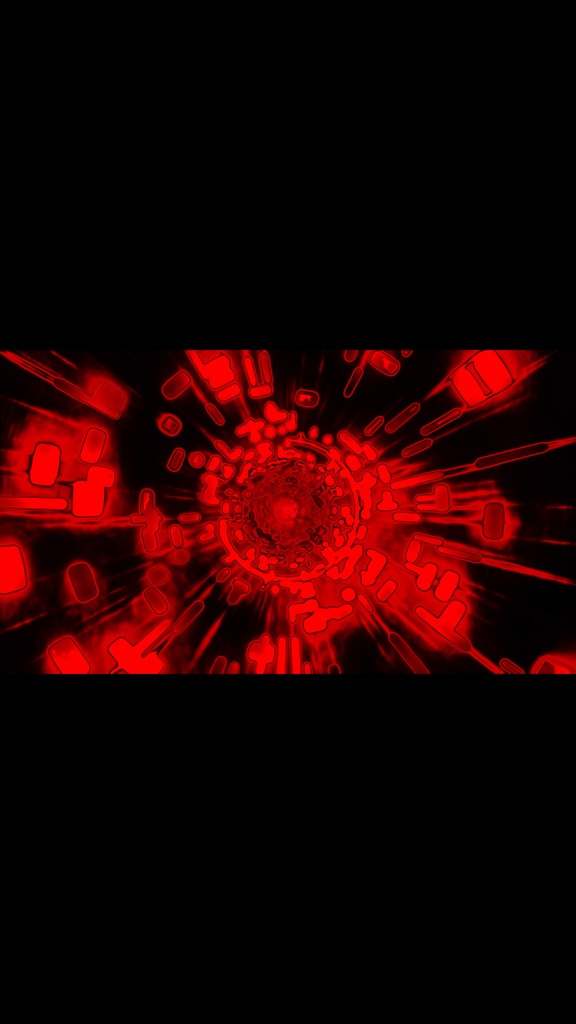 サイバーエナジートンネルコア レッド HD シームレスVJループ素材