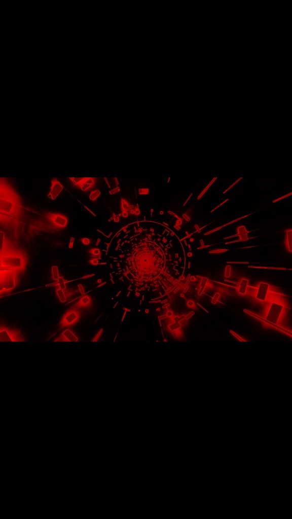 サイバーエナジートンネルコア レッド HD シームレスVJループ素材