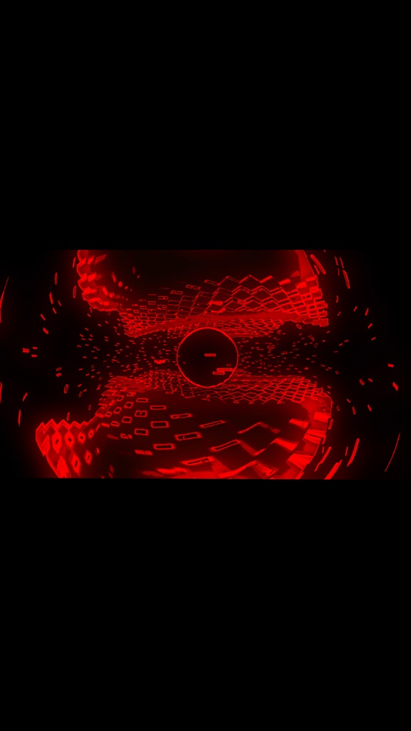 Red Cyber Ring Core – Seamless VJ Loop