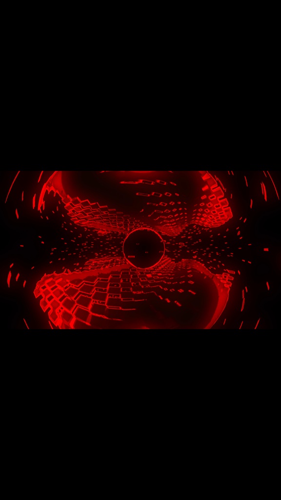 Red Cyber Ring Core – Seamless VJ Loop