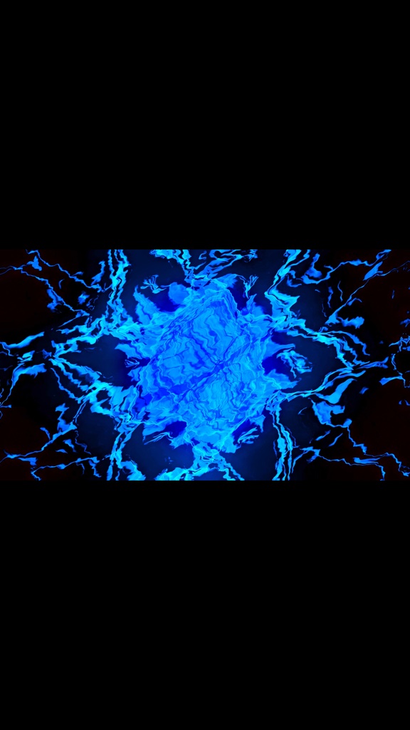 抽象サイバーエネルギーシンメトリー HDシームレスVJループ|テクノ・ステージ映像素材