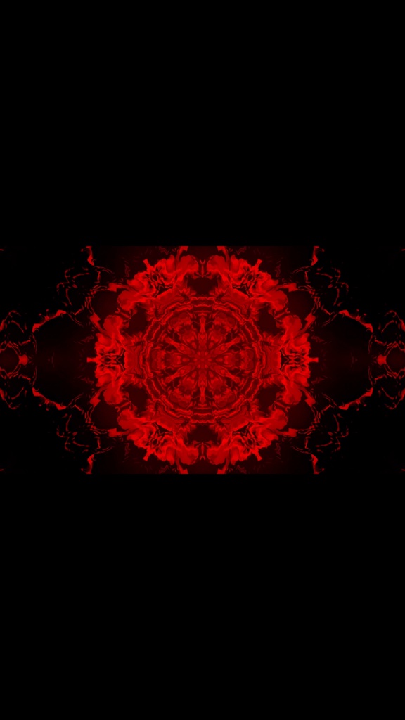 レッド・カレイドエネルギーコア|抽象シンメトリーVJループ(HD・シームレス)