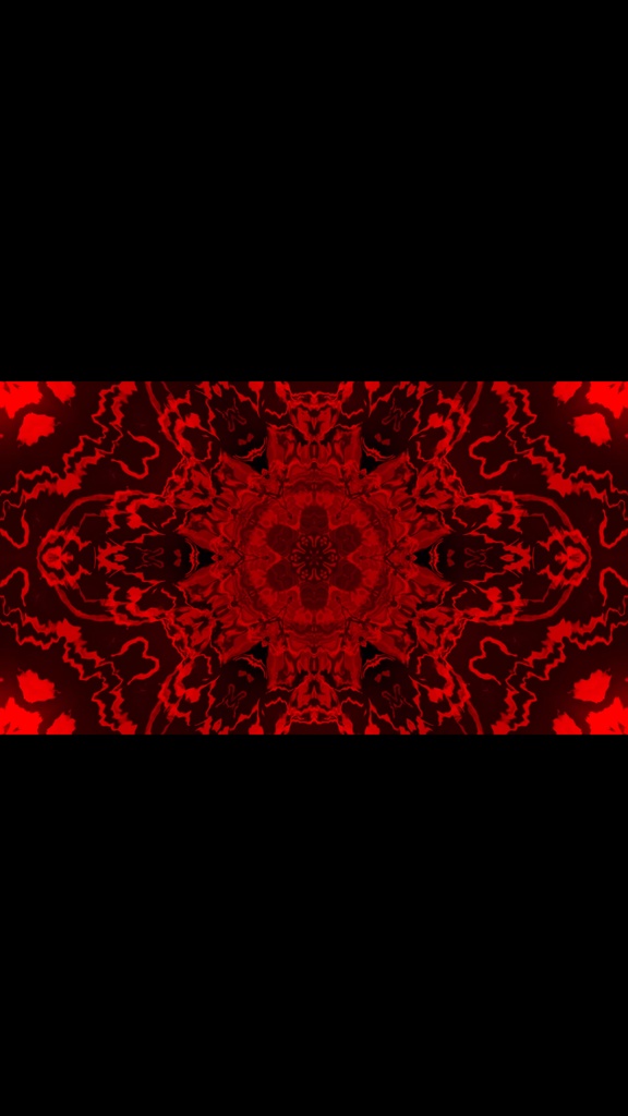 レッド・カレイドエネルギーコア|抽象シンメトリーVJループ(HD・シームレス)