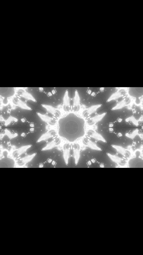 モノクロ サイバーエネルギーコア ダイナミック VJループ素材(HD / シームレス)