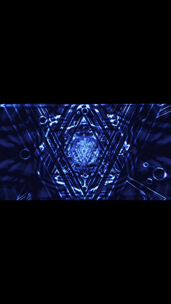 ブルー・エネルギーコア・トンネルリアクター | SFサイバーVJループ(シームレス / HD)