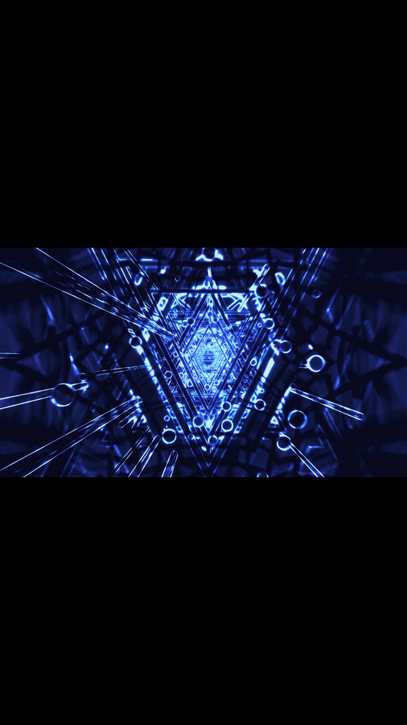 ブルー・エネルギーコア・トンネルリアクター | SFサイバーVJループ(シームレス / HD)