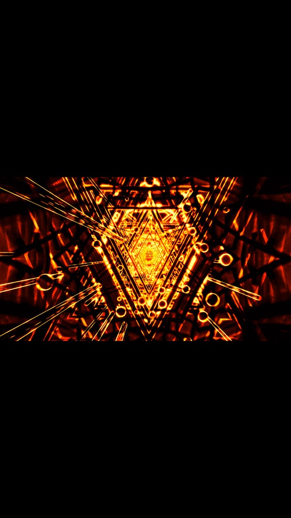 アンバー・エネルギーコア・トンネルリアクター | SFサイバーVJループ（シームレス / HD）