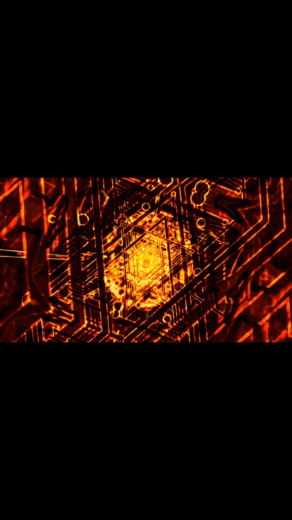 アンバー・エネルギーコア・トンネルリアクター | SFサイバーVJループ(シームレス / HD)